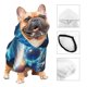 thumbnail image 3 of Fotbe Blue Yin And Yang Sudadera con Estampado para Perros Pequeños – Suéter con Capucha para Mascotas, Tela Suave de Forro Polar con Bolsillo-X-Small, 3 of 7