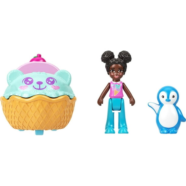 Polly Pocket Ice Cream Vehicle Set, Micro Doll with Themed Die-cast Boat &  Penguin Figure - Walmart.ca