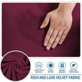 thumbnail image 3 of Chaise Lounge Cover, Velvet Chaise Lounge Couch Cover, High Stretch Chaise Slipcover, Luxury Lounge Chair Cover for Living Room, Soft Furniture Protector for Dog, Machine Washable(Burgundy), 3 of 6