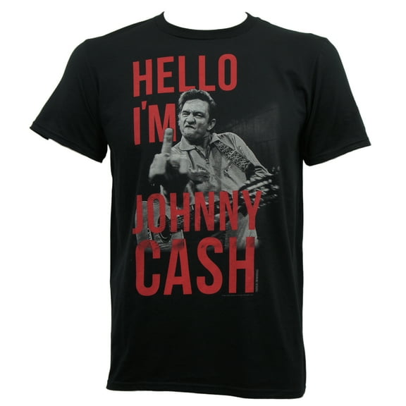 Johnny Cash Mens Hello I'm Johnny Cash Mens T-Shirt M
