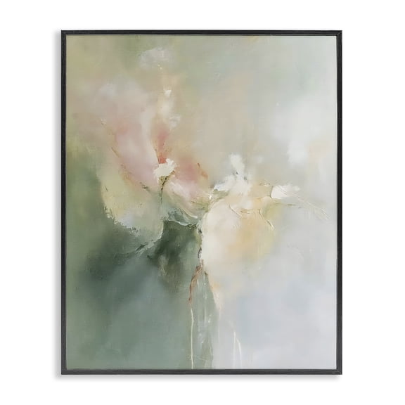 Stupell Industries Ethereal Brushwork Abstraction Black Framed Giclee Art, design by Riley B