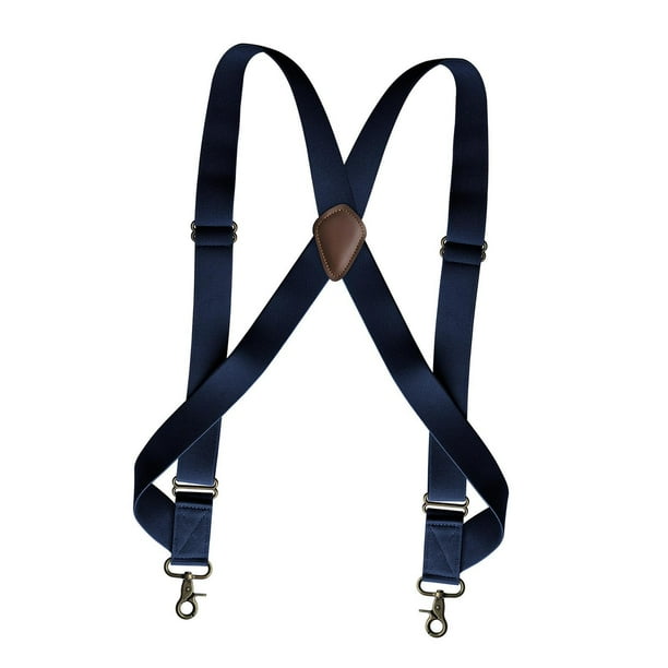 Xinxinyy Mens Suspender Swivel Hook X Shaped Elastic 1.4 Wide