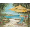 thumbnail image 2 of Manning, Ruane 18x15 Black Ornate Wood Framed with Double Matting Museum Art Print Titled - Relax Paradise II, 2 of 4