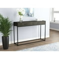 thumbnail image 2 of Safdie & Co. Console Table Grey Wood, 2 Drawers With Black Metal Base, 2 of 4