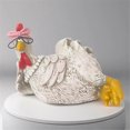thumbnail image 2 of Good Morning Chicken Statue, Sitting and Lying Chicken Statue, Chicken Decoration, Sitting Chicken, 2 of 5
