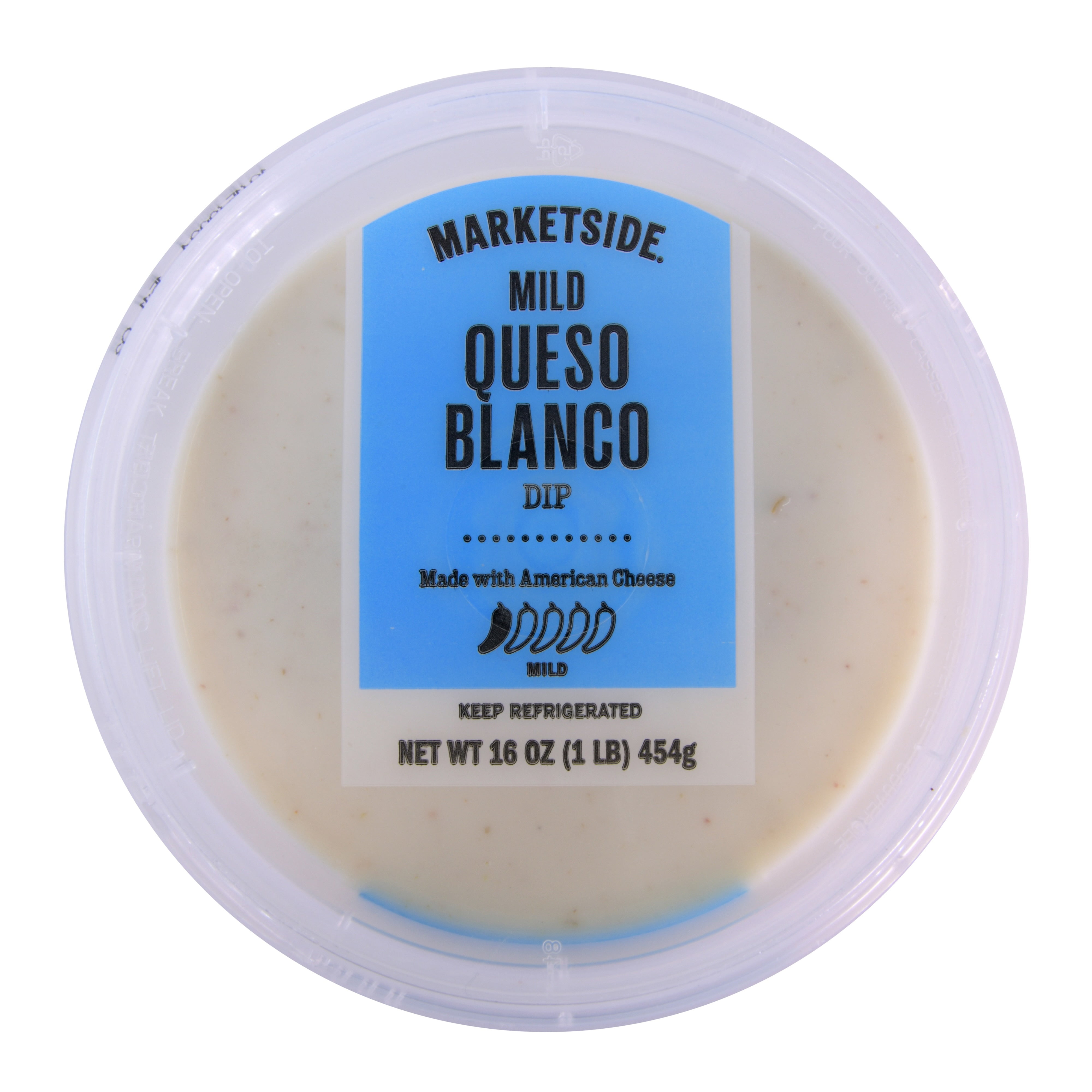 Marketside Mild Queso Blanco Cheese Dip, 16 oz Tub (Refrigerated)
