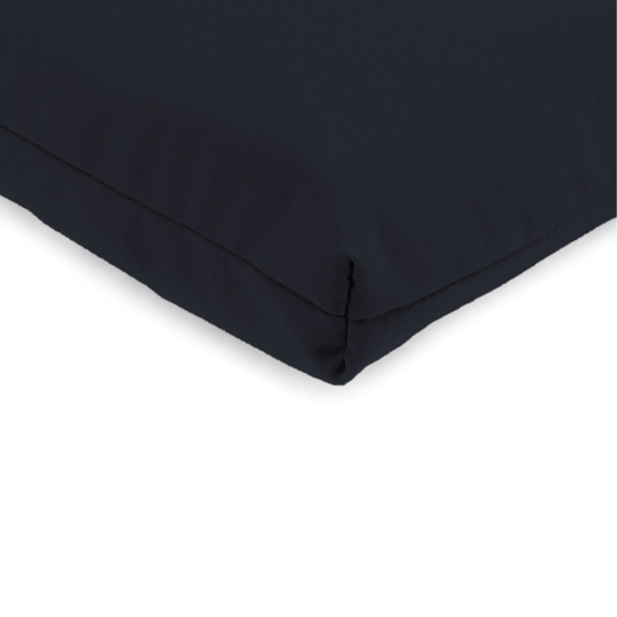 Jordan Manufacturing 44" x 21" Navy Solid Rectangular Outdoor Chair Cushion with Ties and Hanger Loop