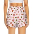 thumbnail image 4 of Goofa Hand Drawn Strawberry Printed Women 2 in 1 Running Shorts,Quick Dry Athletic Workout Shorts,High Waisted Athletic Shorts with Liner Pockets-X-Large, 4 of 9