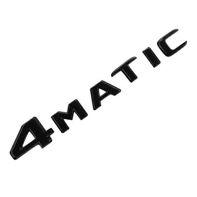 Adhesivo de repuesto para parachoques de puerta de maletero de automóvil 4MATIC, color negro, color negro