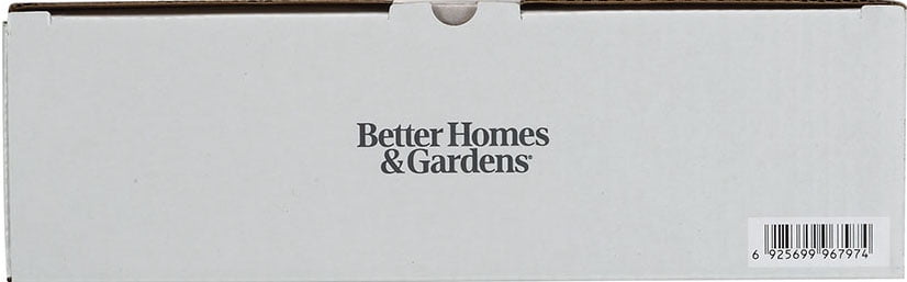 Better Homes & Gardens 1-Setting 8 in. Square Rain Showerhead in Brushed Nickel