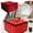 Red 2PCS, variant on 2PCS Insulated Food Grocery Bag Pizza Warmer Bag Picnic Cooler Bag Transport Bag Hot Food Drink (Red) 44X44X25cm Home Decor