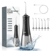 Sejoy Dental Oral Irrigator Water Flosser Thread Teeth Pick Mouth Washing Machine 4 Nozzels 4 Modes Magnetic Rechargeable