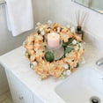 thumbnail image 4 of YOHAVEN Wildflower Candle Ring Wreath, Premium Artificial Floral Candle Holder For Home Or Wedding, Multi-Color Seasonal Accent, Lightweight 20 cm, Perfect For Tables, Mantels, Photo Props, 4 of 6