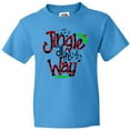 thumbnail image 3 of Inktastic Christmas Jingle All the Way with Music Notes and Holly Youth T-Shirt, 3 of 5