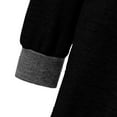 thumbnail image 6 of Black Womens Shirts Women's Clothing Long Sleeve Round Neck Split Top Loose Casual Pullover Top Shirt Going Out Tops for Women, 6 of 6
