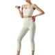 thumbnail image 3 of Txlixc Chaleco deportivo femenino, chaqueta de cuello cuadrado con estera extraible Txlixc  moda, 3 of 7