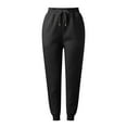 thumbnail image 4 of Tthxqing Womens Fall Trendy Baggy Joggers Workout Sweatpants Comfy Lightweight Loungewear High Waisted Athletic Yoga Sweat Pants with Pockets Black S, 4 of 6
