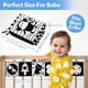 thumbnail image 2 of Baby Soft Cloth Books Toys Black And White High Contrast Soft Cloth Book Sensory Baby Toys For Early Education Tummy Time Newborn Infant Boys Girls, 2 of 4