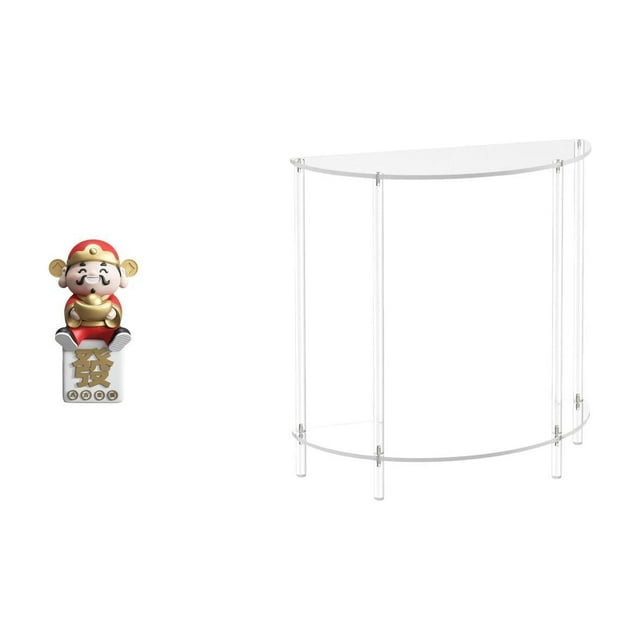 Figura del Dios de , adorno de escritorio de resina en miniatura, regalo Feng Shui, acrílico transparente, mesa auxiliar, estante para libro