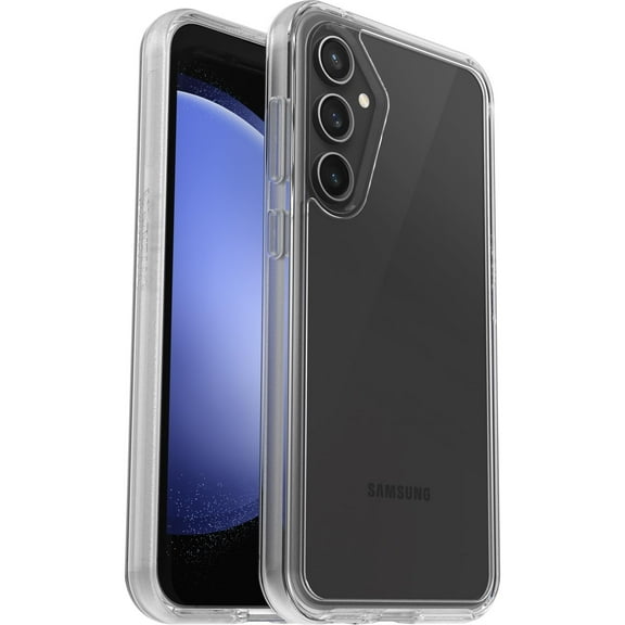 OtterBox Galaxy S23 FE Symmetry Series Clear Case - CLEAR, ultra-sleek, wireless charging compatible, raised edges protect camera & screen