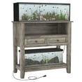 thumbnail image 2 of Yiwa Support Robuste pour Aquarium de 20–29 Gallons, Armoire d'Aquarium avec Station de Recharge, Tiroirs et Rangement Ouvert (Réservoir Non Inclus), 2 of 8