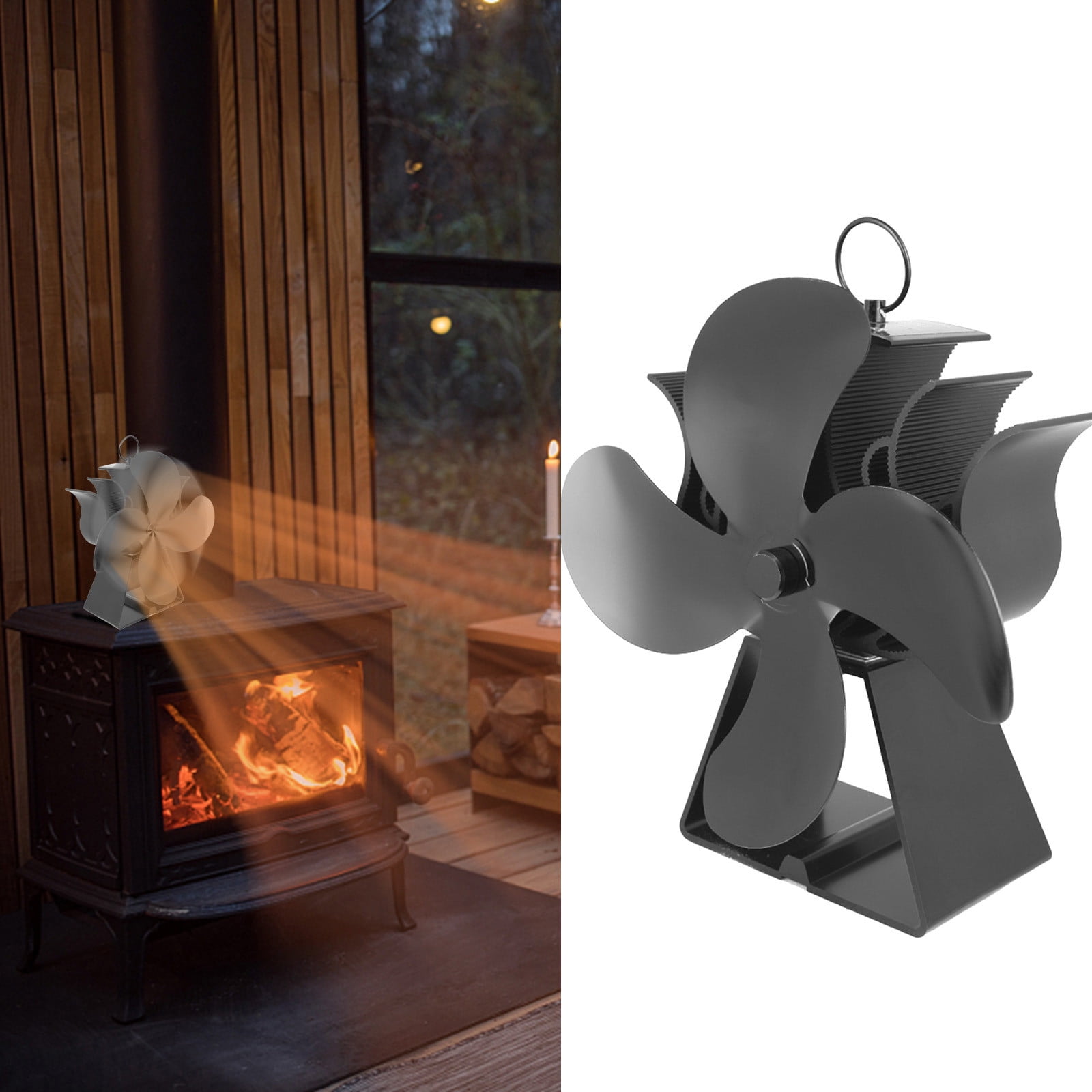 Summer Savings 2023! WJSXC Home Supplies Clearance,Heat Powered Stove Fan  For Wood,Fast Start,4-Blade Fireplace Fans,Ultra Quiet,Increases 80% More Warm  Air,Energy Saving,Carbon Emission Reduction | Walmart Canada