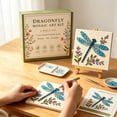 thumbnail image 5 of GWAAMB Dragonfly Mosaic Art Kit, DIY Acrylic Bead Craft on Mini Wooden Easel with Floral Accents, 0.17 fl oz Adhesive, Relaxing Hobby Gift, F, 5 of 6