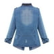 thumbnail image 5 of Puntoco Plus Tamaño Casual Mujer Señoras Oversize Jeans Cadena Chaqueta Bolsillo Abrigo Puntoco Puntoco-2298, 5 of 5