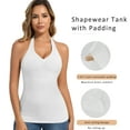 thumbnail image 3 of MISS MOLY Shapewear Camisole for Women Built in Bra Halter Tops Tummy Control Shapewear Tank Top Padded Bras, 3 of 7