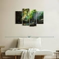 thumbnail image 2 of Elephant Stock Forest In Panama Wall Art - Horizontal Multi Panel Canvas - Living Room Wall Decor - Nature Multi Panel - Black And Green Decor - 36" x 22", 2 of 8