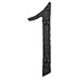 thumbnail image 3 of Spanish Rustic Hammered Wrought Iron Address Number 4 inch 1 (Black), 3 of 4