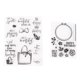 thumbnail image 1 of Sello transparente reciclable para manualidades, sello transparente respetuoso con la piel para decoración de tarjetas, álbum de recortes, 2 uds., 1 of 5
