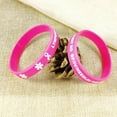 thumbnail image 4 of LF Lymphedema Alert Bracelet Breast Cancer Pink Ribbon no bp no Needles Lymphedema ID Rubber Wristbands Medical Alert Bracelets with Medical Wallet Insert Card, 4 of 5