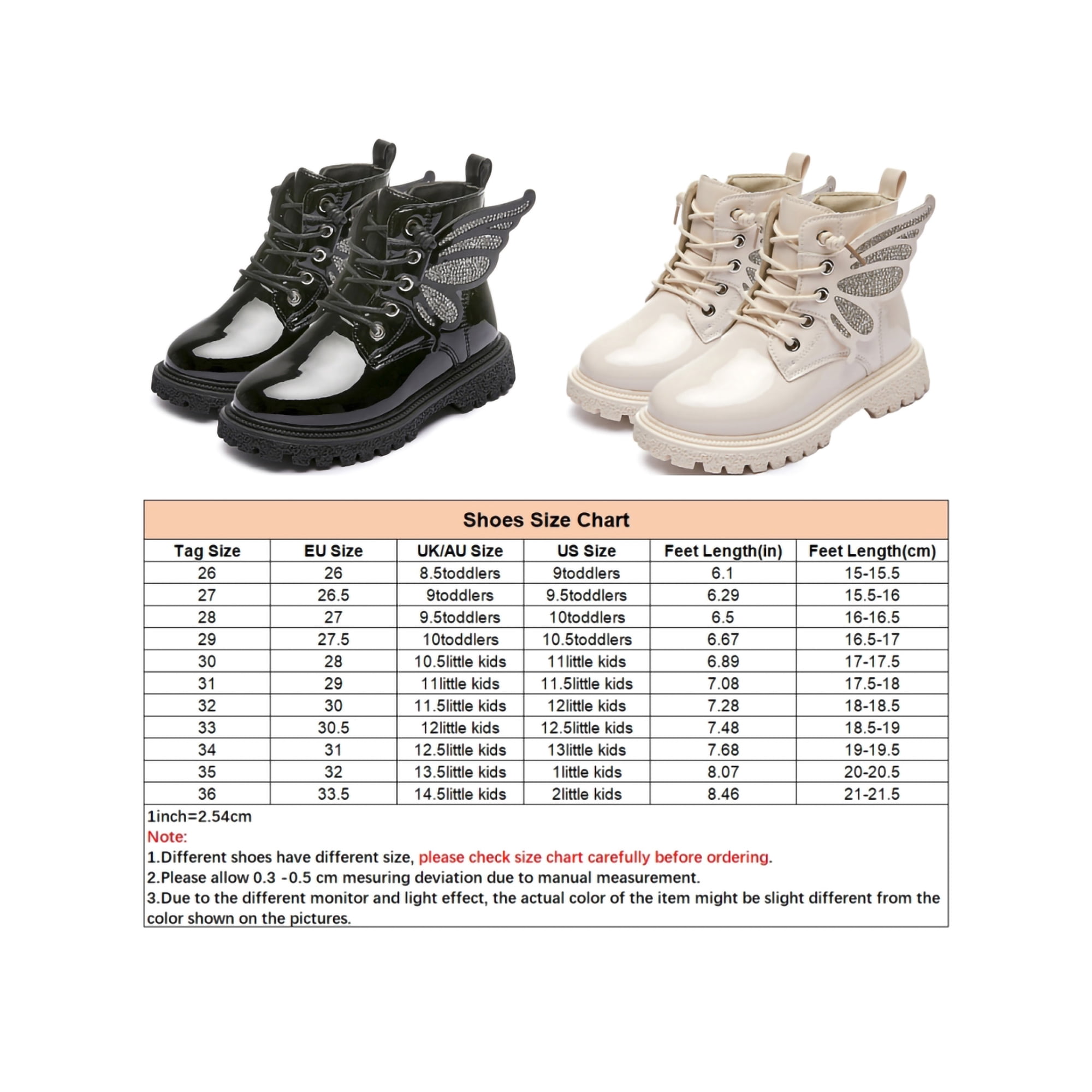 Ukap Girls Boys Combat Boot Non Slip Ankle Boots Lace Up Booties Dress Shoes Fashion Beige 11.5little Kids Beige 11.5little Kids