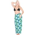 thumbnail image 4 of LA LEELA Summer Swimsuit Wrap Cover up Bikini Wraps Beach Sarong Wrap Skirts for Women One Size Green_Y766, 4 of 5