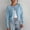 Light Blue, variant on Women‘s Casual Oversize Solid Color Fall/Winter Long Sleeved Top Sweater Blouse Cardigan