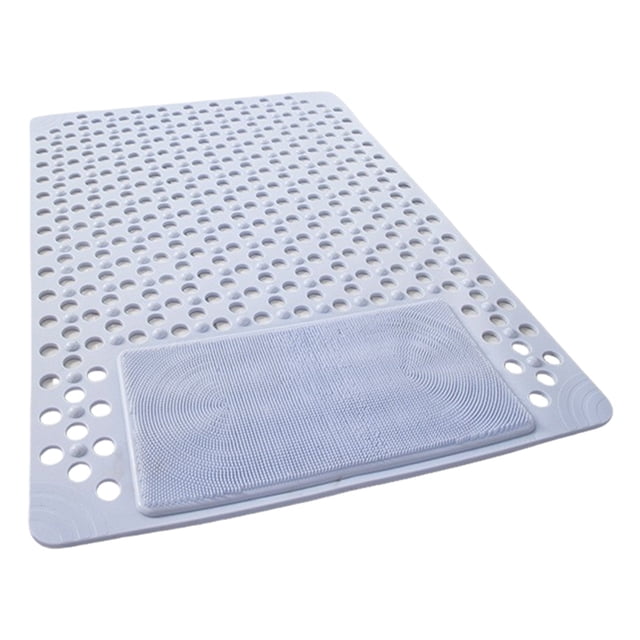 Ohufall Non Slip Bath Tub Mat Non Slip Shower Mats Washable Rugs Waterproof Plastic Bathroom Mat Fatigue Relief Drainage Mat For Bathtub