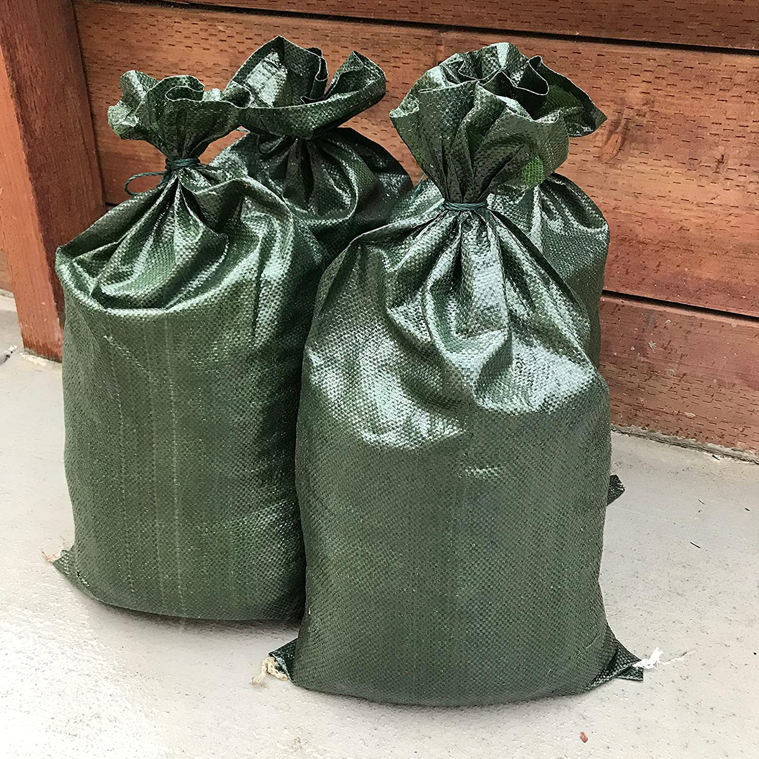 10 x Large Polypropylene Sandbags Rot Proof Sand Bags With Ties Flood Defence 