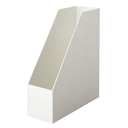 

MUJI 02481636 Polypropylene Stand File Box for A4 White Gray Approx. Width 10 x Depth 27.6 x Height 31.8 cm