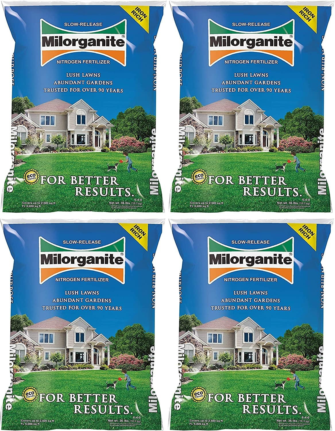 0636 Organic Nitrogen Fertilizer, 32Pound, Set of 4