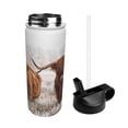 thumbnail image 2 of Sikiie Yak Print 18OZ Insulated Straw Cup, Portable Leak-proof Sports Water Bottle, Stainless Steel Water Cup Suitable for Home and Outdoor, 2 of 8