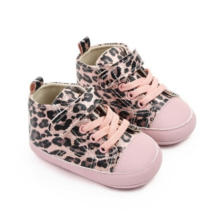 URMAGIC Baby Boys Girls High Top Ankle PU Leather Sneakers Soft Sole Anti-Slip Toddler Shoes 0-18 Months