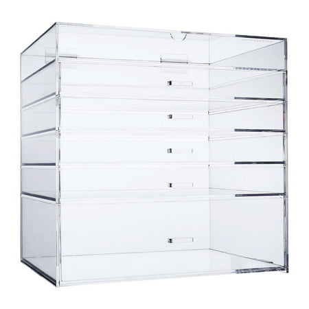 Extra Large Clear Acrylic Cosmetic Makeup Organizer Cube Display
