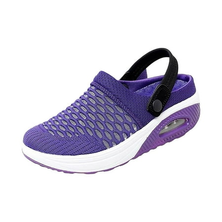 

Rdeuod Slippers for Women Shoes Low-Top Casual Flying Woven Socks Lightweight Lazy Walking Shoes Flying Woven Slippers