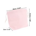 thumbnail image 2 of Bolsa de maquillaje pequeña con cordón para mujeres Unique Bargains para actividades al aire libre, viajes y vacaciones, color rosa claro-M, 2 of 3