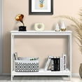 thumbnail image 3 of Giantex  Console Table, Sofa Side Table w/Heavy-Duty Support & X-Shaped, Narrow Accent Entryway Table, White, 3 of 8