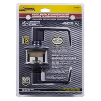 Brinks Commercial Matte Black Storeroom Lockset 2 in.