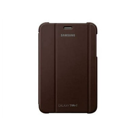 Samsung Magnetic Book Cover EFC-1G5SAE - Flip cover for tablet - brown - 7" - for Galaxy Tab 2 (7.0), Tab 2 (7.0) WiFi