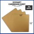 thumbnail image 2 of EcoSwift Brand Premium Medium Weight Natural Chipboard Pads Sheets .022" thick, 12 in. x 12 in., Brown, 35-Pack, 2 of 6
