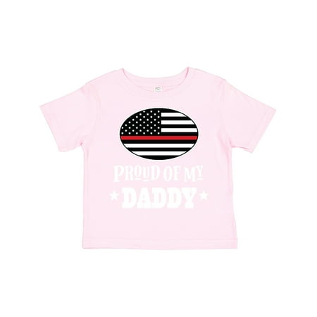 

Inktastic Firefighter Proud of Daddy Gift Toddler Boy or Toddler Girl T-Shirt
